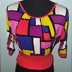 Colorful Geometric Women's Top